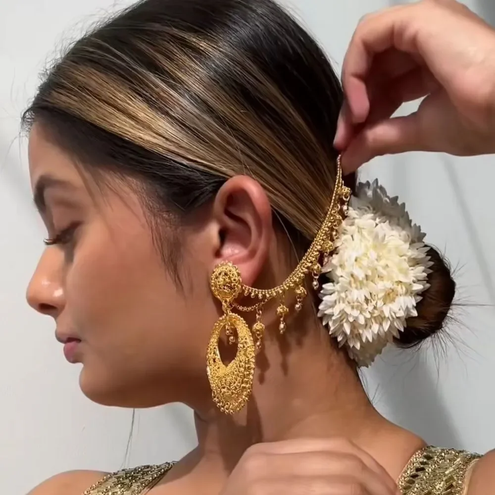 SOKORA JEWELS Jasmine Flowers Hair Scrunchie